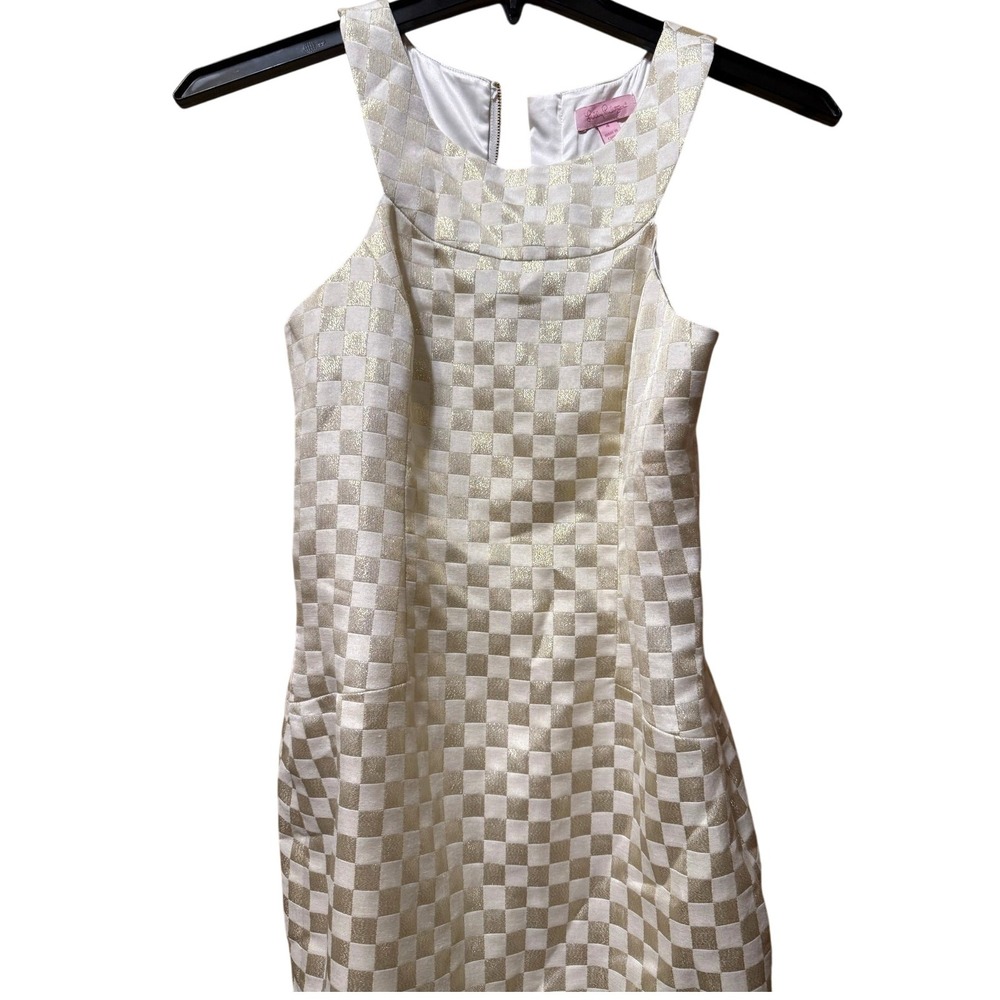 Lilly Pulitzer Jepson‎ Wright Square Jacquard Dress, Size 4